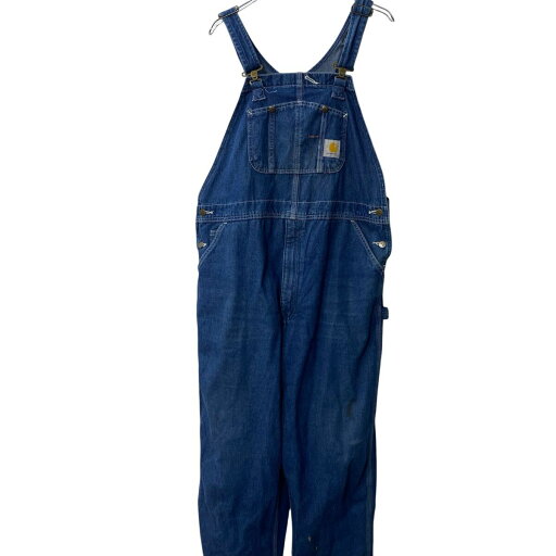 【中古】【古着】 Carhartt デニム オーバーオール W38 ネイビー カーハート メキシコ製 サロペット ワークウェア 作業着 古着卸 アメリカ仕入 a706-5956 【中古】【古着】 Carhartt デニム オーバーオール W38 ネイビー カーハート メキシコ製 サロペット ワークウェア 作業着 古着卸 アメリカ仕入 a706-5956