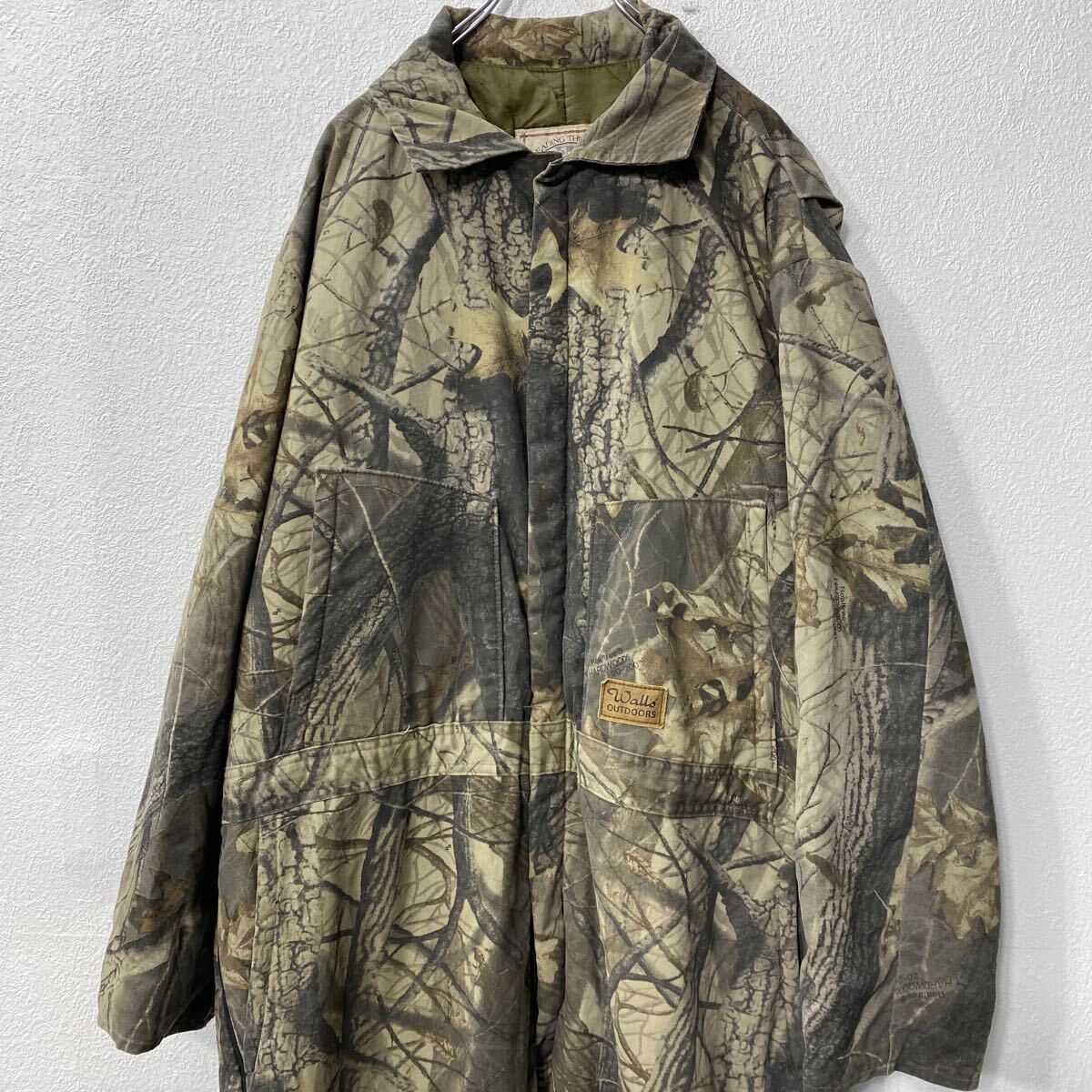 【中古】【古着】 Walls 中綿 長袖つなぎ 2XL リアルツリーカモ ウォールズ メキシコ製 防寒 ワークウェア オールインワン 古着卸 アメリカ仕入 a706-5960