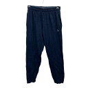 【中古】【古着】 Champion ジャージパンツ L ネイビー チャンピオン イージーパンツ 裾リブ ジョガー コットン 古着卸 アメリカ仕入 2506-926