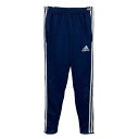 【中古】【古着】 adidas ジャージパンツ キッズL(150~) ネイビー アディダス ウエストロープ 裾ジップ サイドライン 古着卸 アメリカ仕入 2506-928