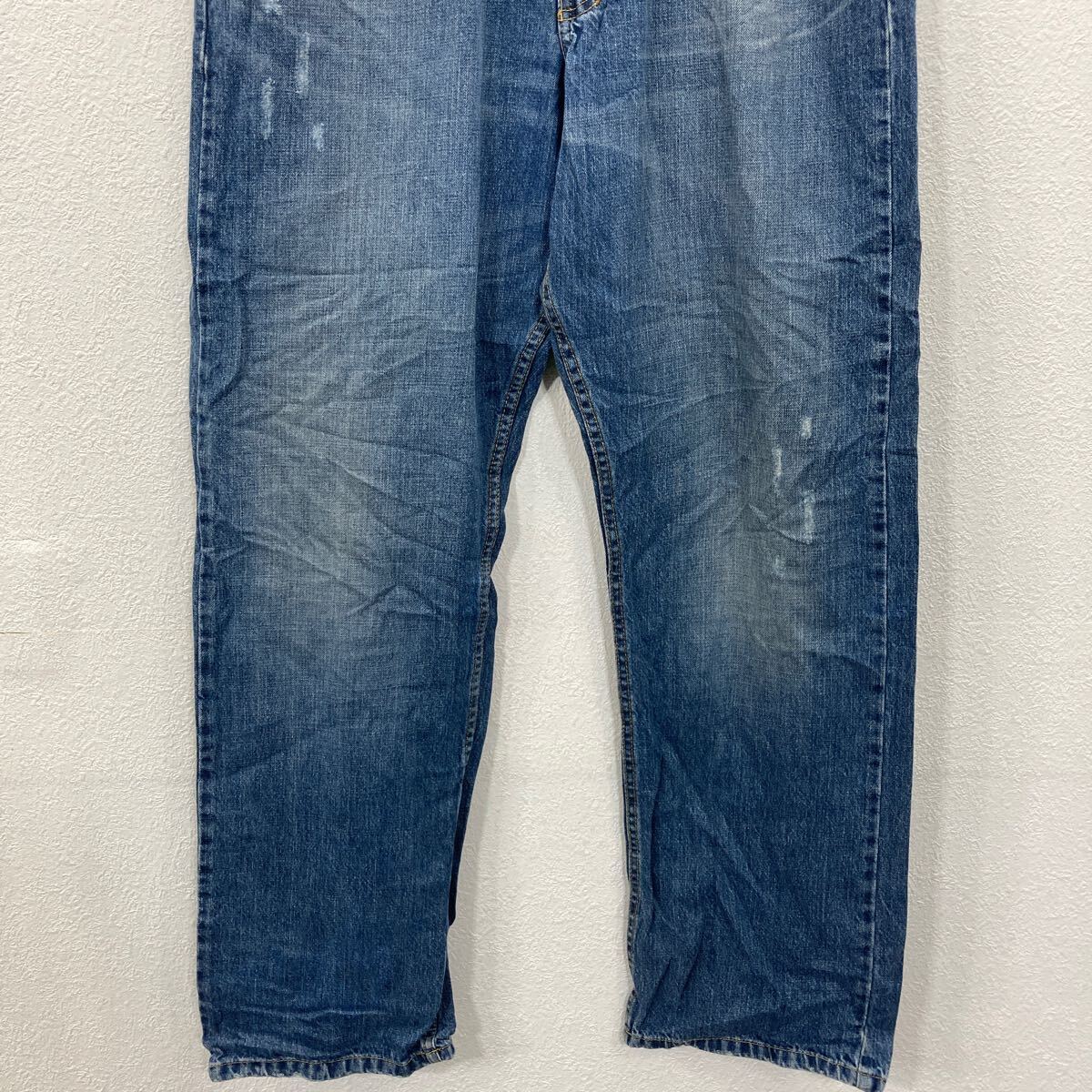 【中古】【古着】 Lee デニムパンツ XL〜 インディゴブルー リー ジップアップ ルーズストレート コットン アメカジ ジーンズ 古着卸 アメリカ仕入 2506-970