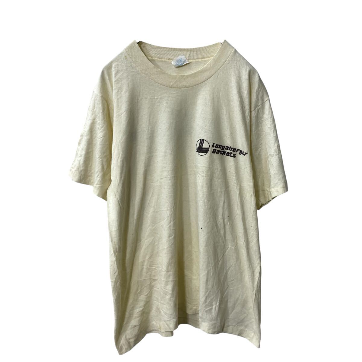  CalCru 半袖 プリントTシャツ L アイボリー USA製 〜90's 古着卸 アメリカ仕入 a706-6042