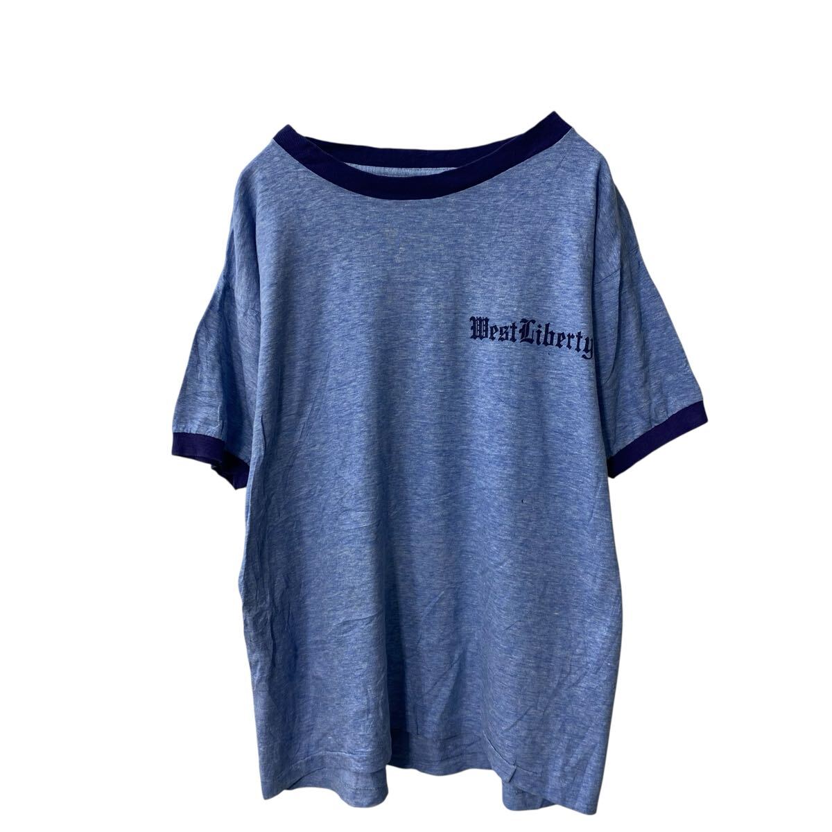 šۡڸ VELVA SHEEN Ⱦµ 󥬡T L ֥롼 ͥӡ ٥Х 80's ץȥ 岷 ꥫ a706-6049