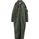 【中古】【古着】 U.S.ARMY フライヤーズカバーオール W38 L~ セージグリーン 米軍 ミリタリー 87年度 長袖つなぎ 古着卸 アメリカ仕入 a706-6067