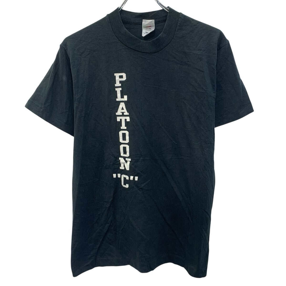 【中古】【古着】 FRUIT OF THE LOOM 半袖 プリントTシャツ M ブラック フルーツオブザルーム プルオーバー アメリカ製 90's 古着卸 アメリカ仕入 a706-6082