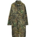 【中古】【古着】 Walls 長袖 つなぎ 2XL マルチカラー ウォールズ ジップアップ ビッグサイズ リアルツリー 総柄 カモ柄 古着卸 アメリカ仕入 a706-6126