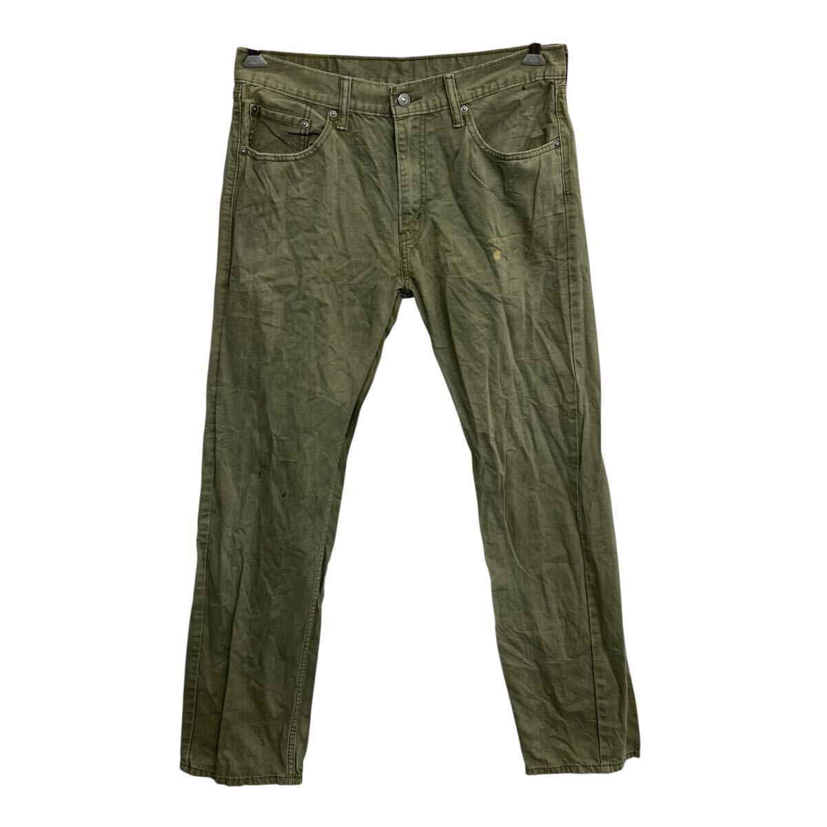 【中古】【古着】 Levi's 505 デニムパンツ W33 グリーン リーバイス ジップアップ カジュアル アメカジ ジーンズ デニム 古着卸 アメリカ仕入 2506-1073