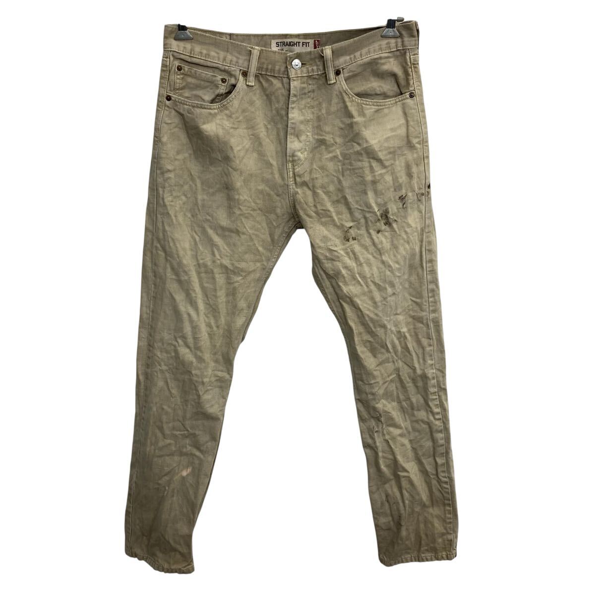 【中古】【古着】 Levi's 505 デニムパンツ W32 ベージュ リーバイス ジップアップ カジュアル アメカジ ジーンズ 古着卸 アメリカ仕入 2506-1109
