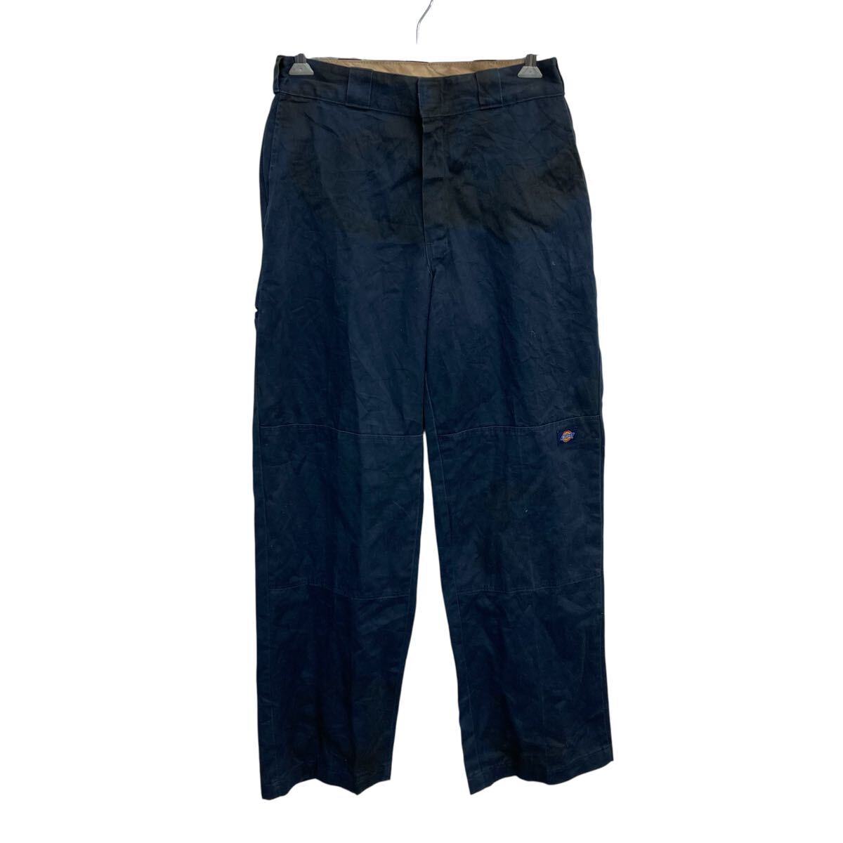 Rakuten - 【中古】【古着】 Dickies ワークパンツ W30 ネイビー ディッキーズ ジップアップ メキシコ製 ワーク ダブルニー 古着卸 アメリカ仕入 2506-1111
