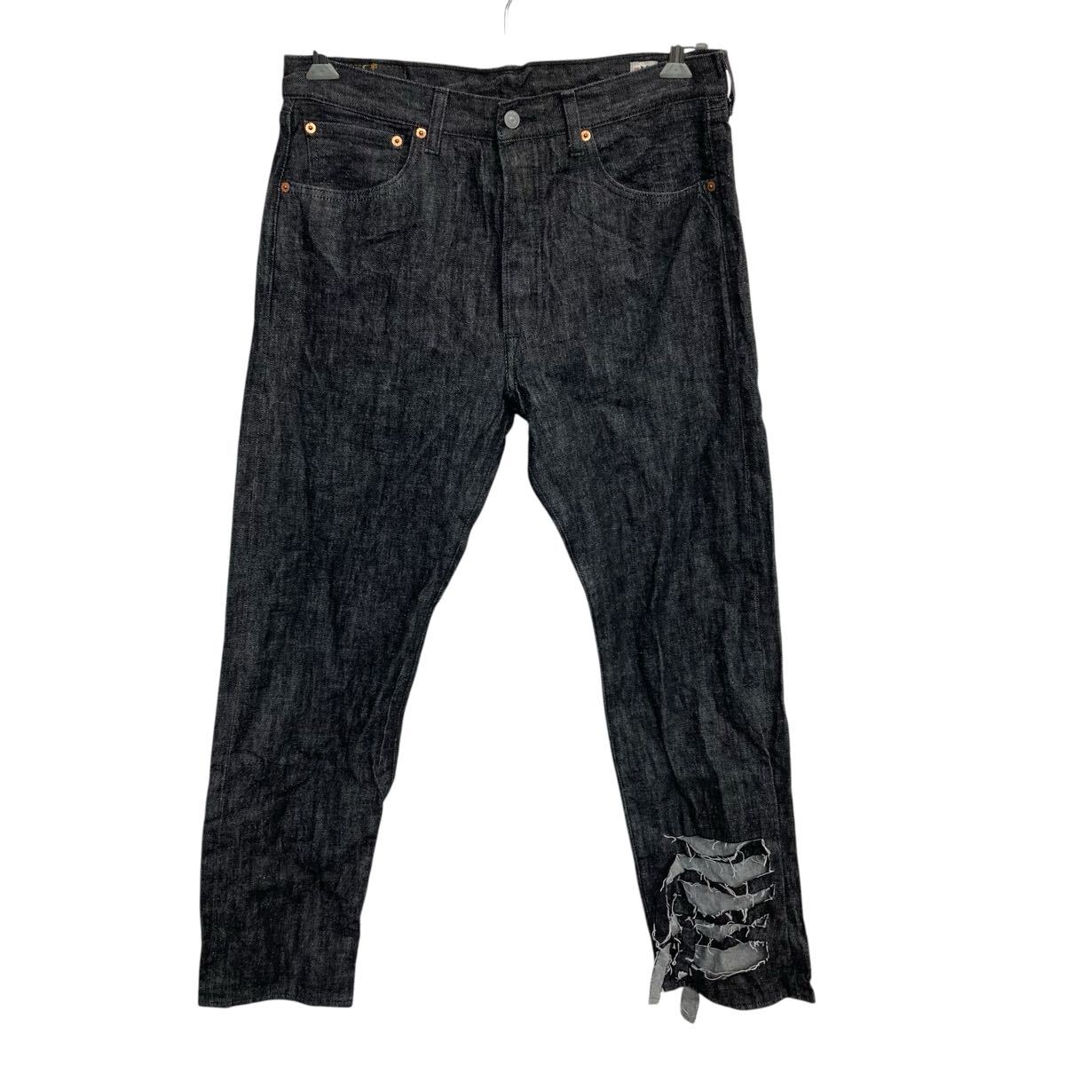 【中古】【古着】 Levi's 501 デニムパンツ W34 ブラック リーバイス ボタンフライ カジュアル アメカジ ジーンズ 古着卸 アメリカ仕入 2506-1150