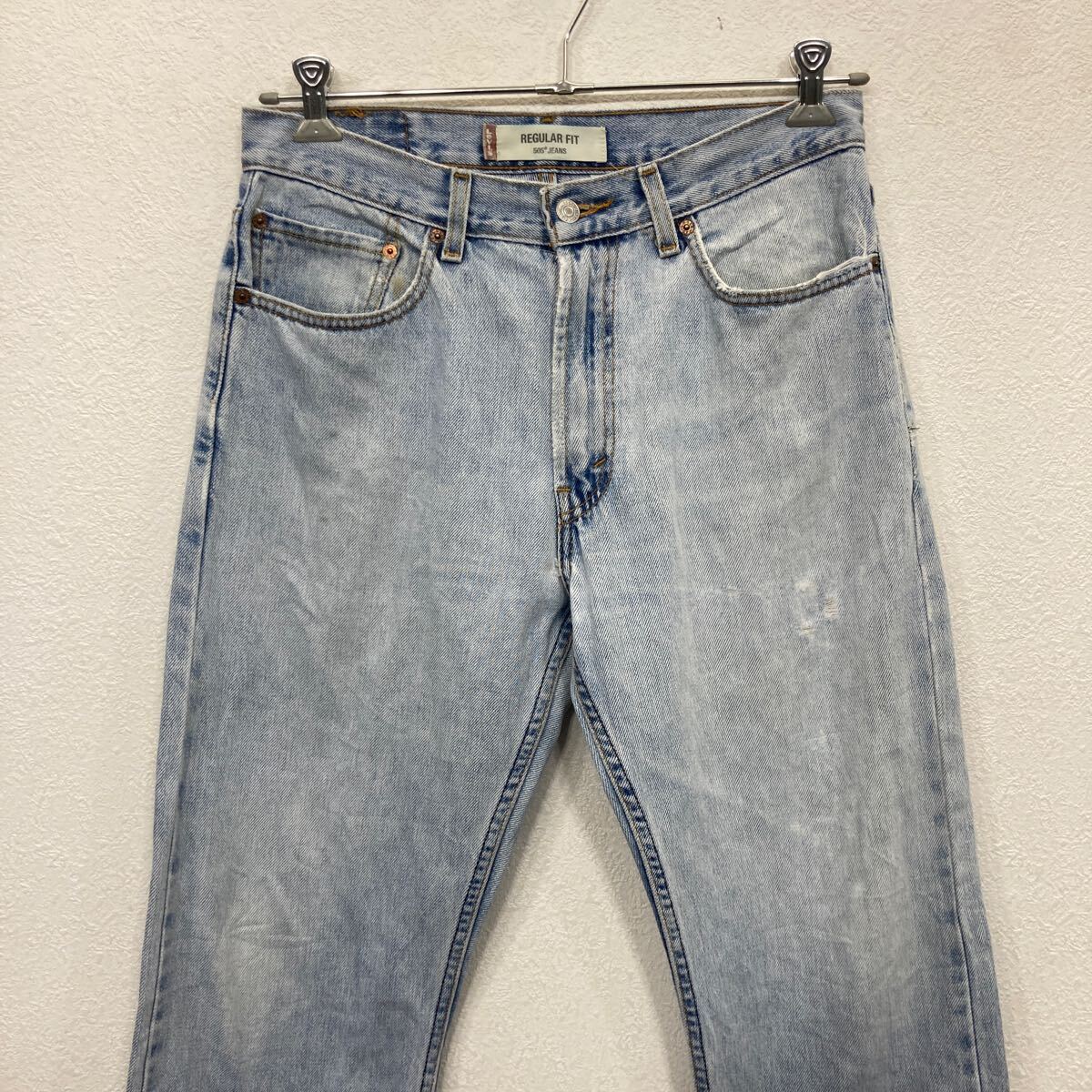 【中古】【古着】 Levi's 505 デニムパンツ W32 ライトブルー リーバイス ジップアップ メキシコ製 ジーンズ アメカジ 古着卸 アメリカ仕入 2506-1202