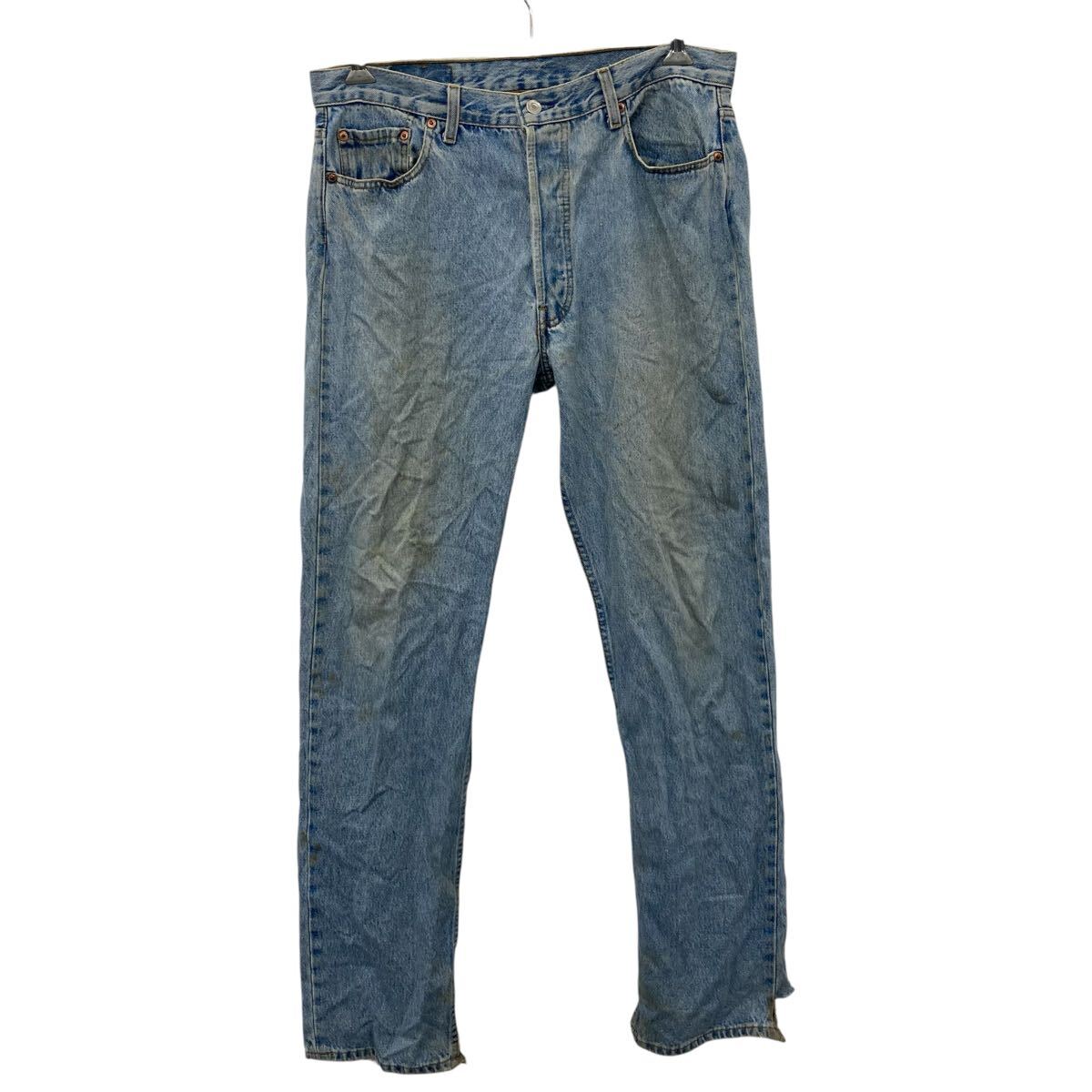 【中古】【古着】 Levi's デニムパンツ W92 インディゴブルー リーバイス ボタンフライ 501 コットン100% アメカジ ジーンズ 古着卸 アメリカ仕入 2506-1208
