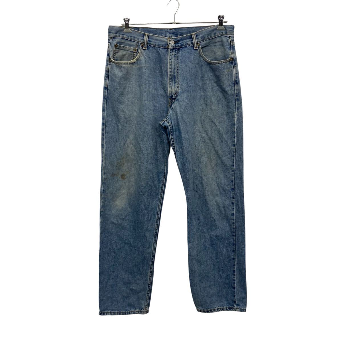 【中古】【古着】 Levi's 550 デニムパンツ W36 ブルー リーバイス ジップアップ ジーンズ バギー ストリート テーパード 古着卸 アメリカ仕入 2506-1224