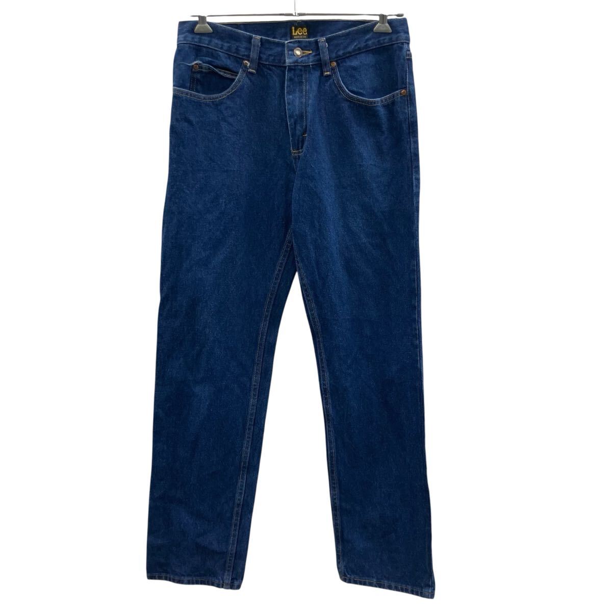 【中古】【古着】 Lee デニムパンツ W32 インディゴブルー リー ジップアップ レギュラーフィット アメカジ ジーンズ 古着卸 アメリカ仕入 2506-1281