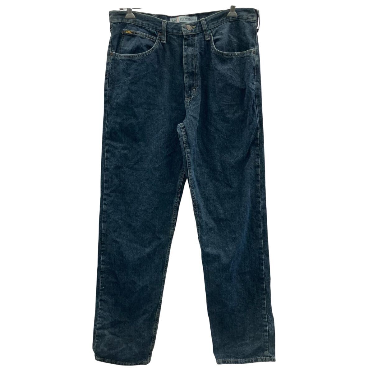 【中古】【古着】 Lee デニムパンツ W36 インディゴブルー リー ジップアップ リラックスフィット アメカジ ジーンズ 古着卸 アメリカ仕入 2506-1283