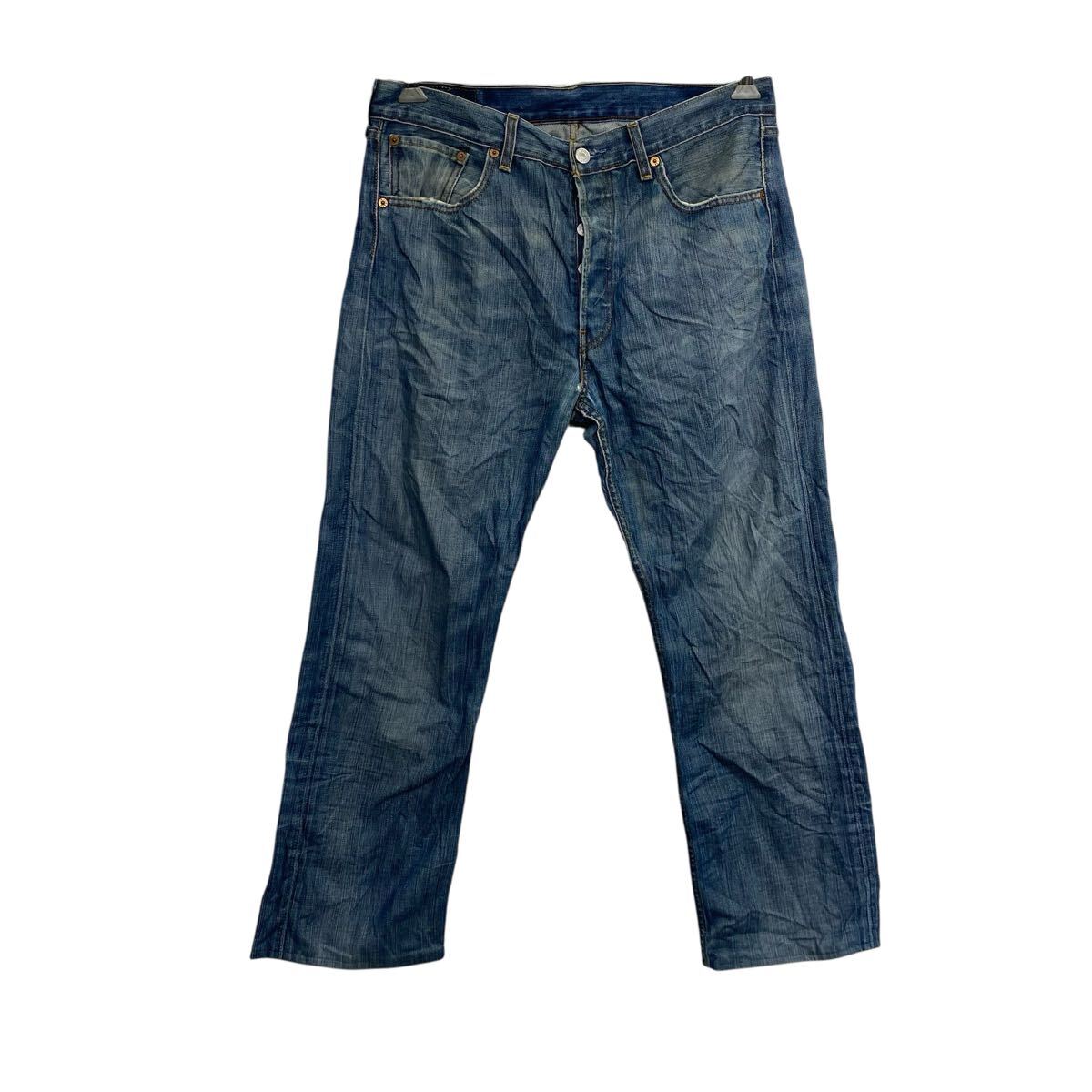 【中古】【古着】 Levi's 501 デニムパンツ W34 ブルー リーバイス ボタンフライ ジーンズ アメカジ カジュアル ストレート 古着卸 アメリカ仕入 2506-1298