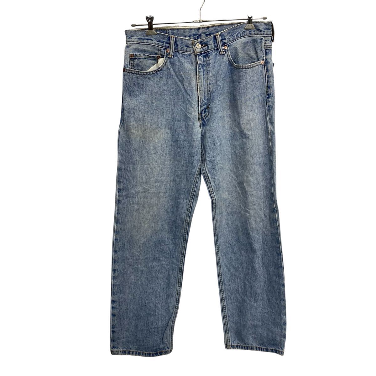 【中古】【古着】 Levi's 550 デニムパンツ W34 ブルー リーバイス ジップアップ ジーンズ バギー ストリート カジュアル 古着卸 アメリカ仕入 2506-1331