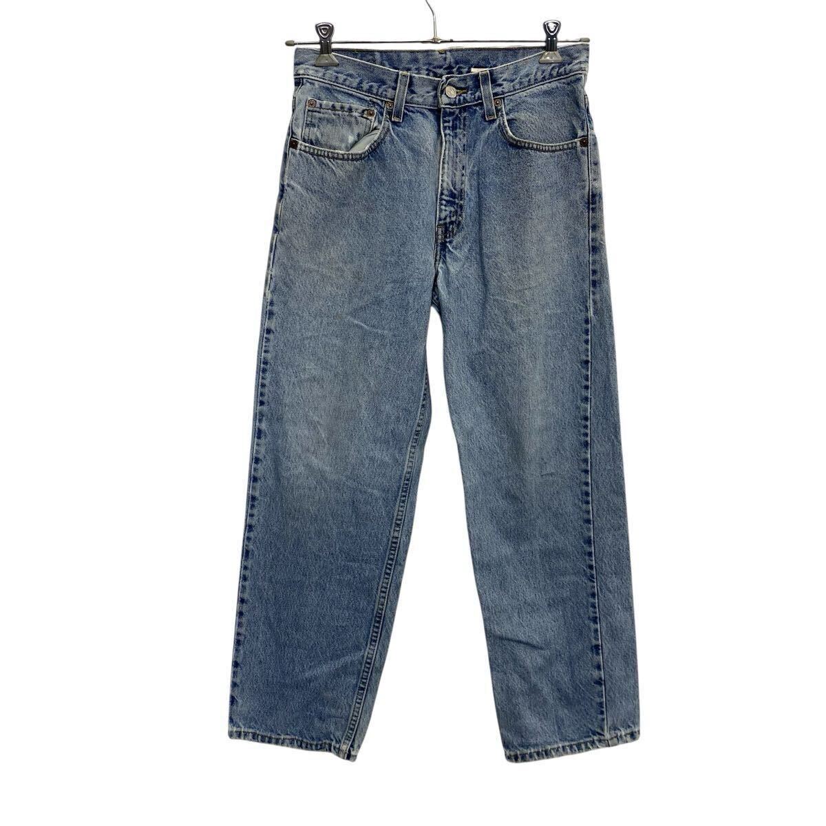 【中古】【古着】 Levi's 550 デニムパンツW30 ブルー リーバイス ジップアップ 02年製 0ジーンズ バギー カジュアル 古着卸 アメリカ仕入 2506-1332