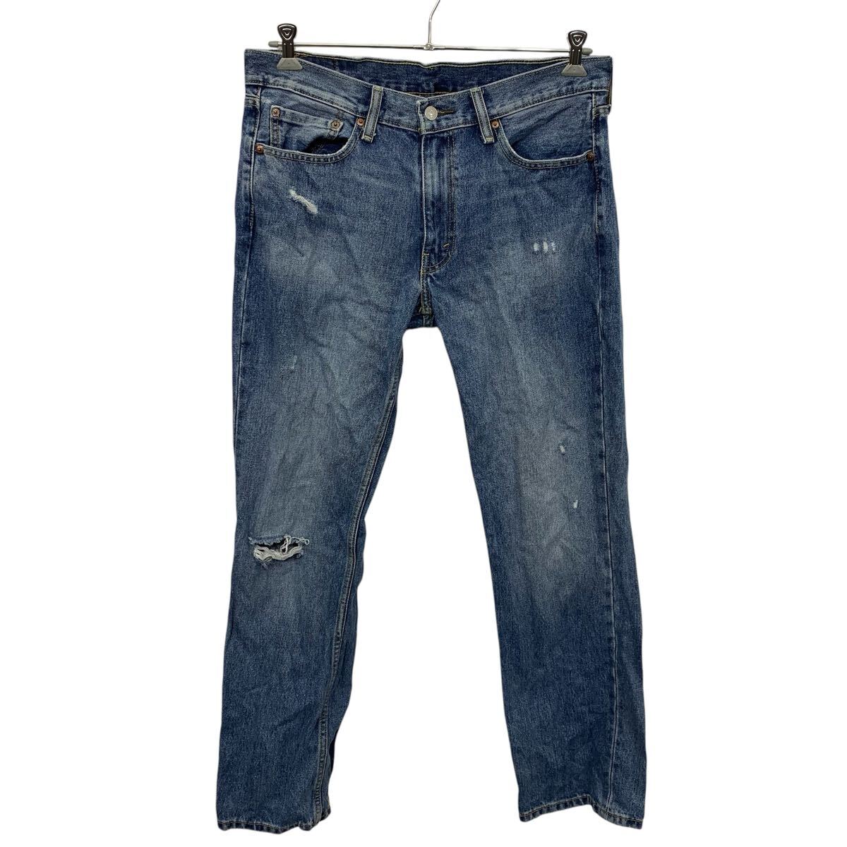 【中古】【古着】 Levi's 514 デニムパンツ W34 ブルー リーバイス ジップアップ カジュアル アメカジ ジーンズ デニム 古着卸 アメリカ仕入 2506-1376