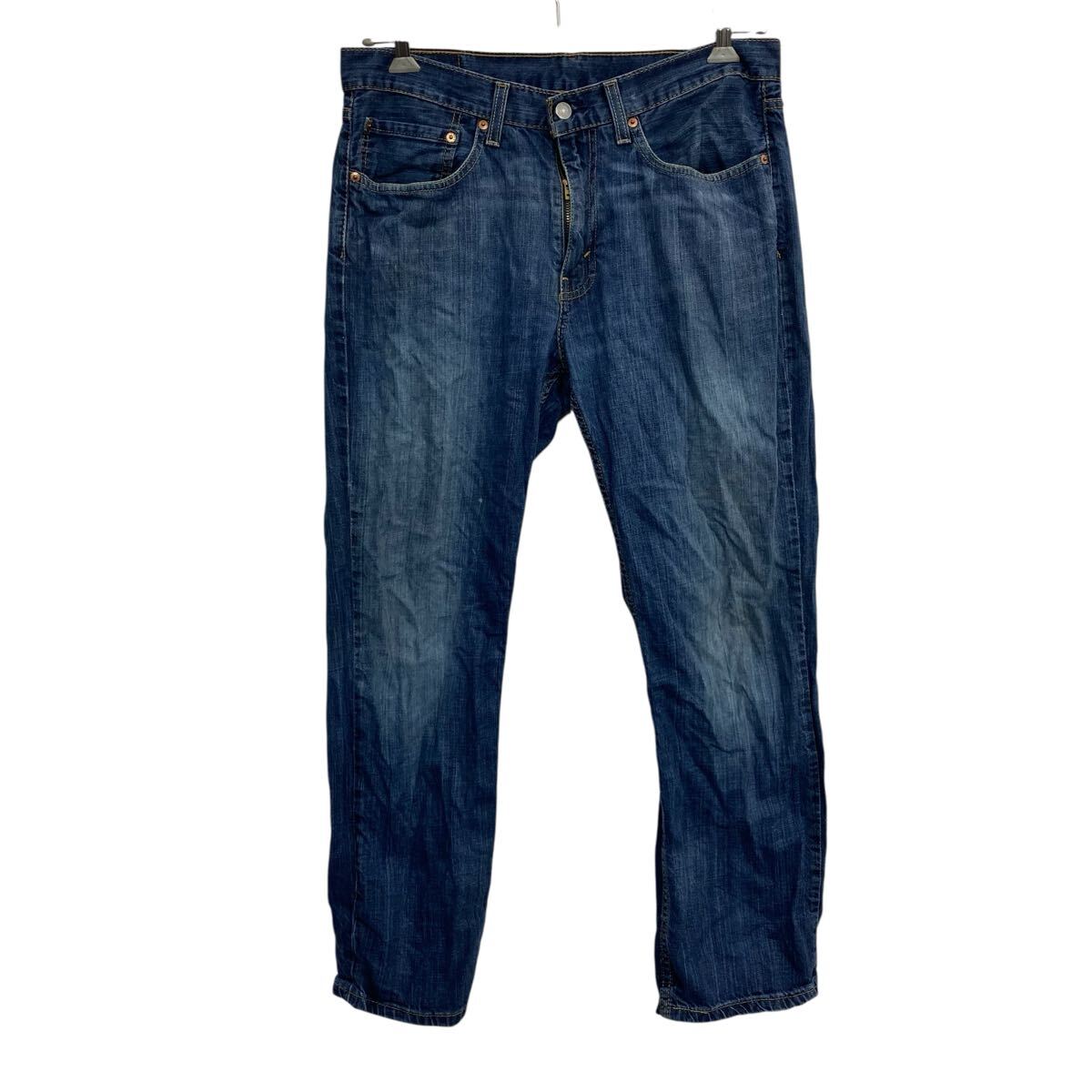 【中古】【古着】 Levi's 514 デニムパンツ W34 ブルー リーバイス メキシコ製 ジーンズ アメカジ カジュアル 古着卸 アメリカ仕入 2507-109