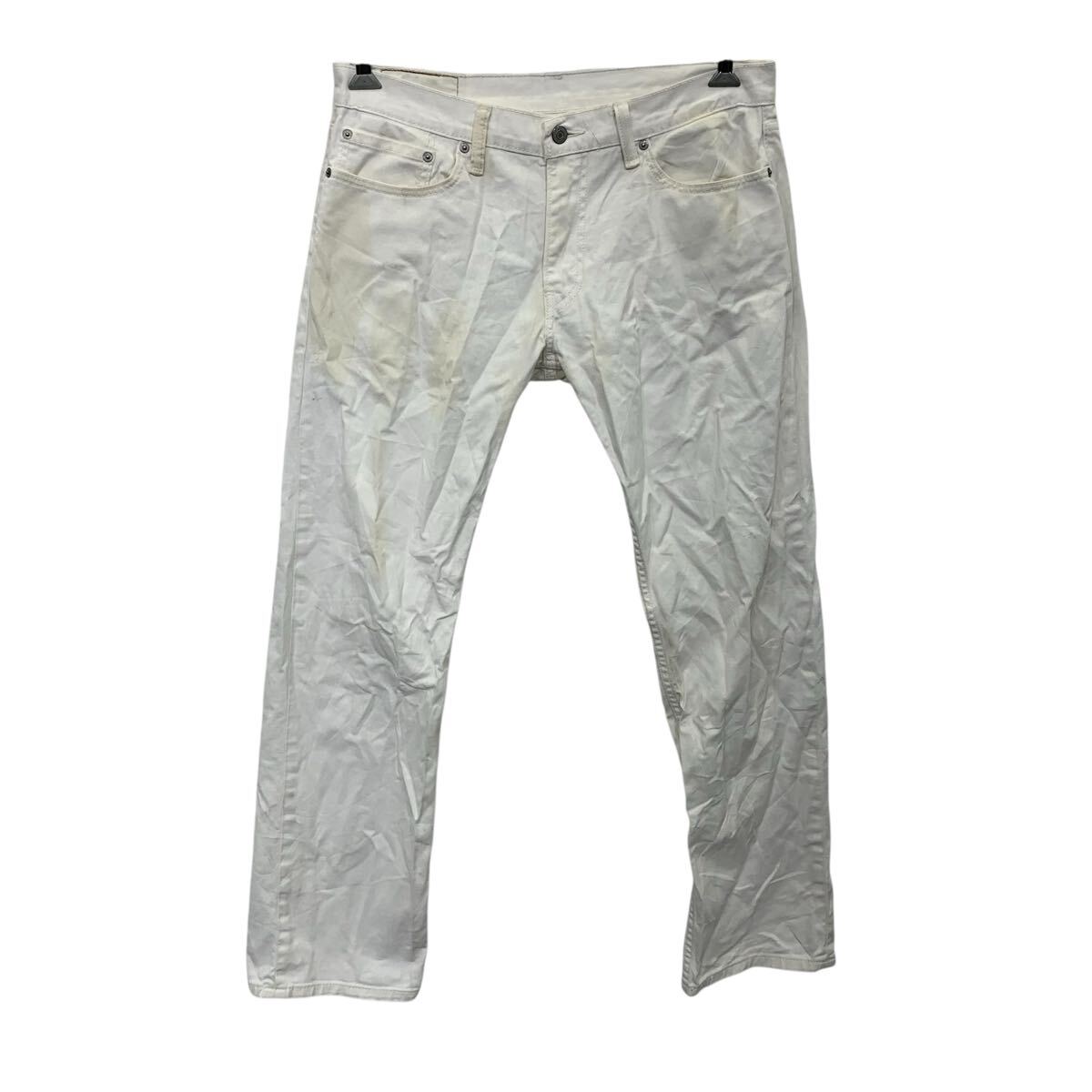 【中古】【古着】 Levi's 514 デニムパンツ W33 ホワイト リーバイス ジップアップ アメカジ ジーンズ カジュアル デニム 古着卸 アメリカ仕入 2507-70