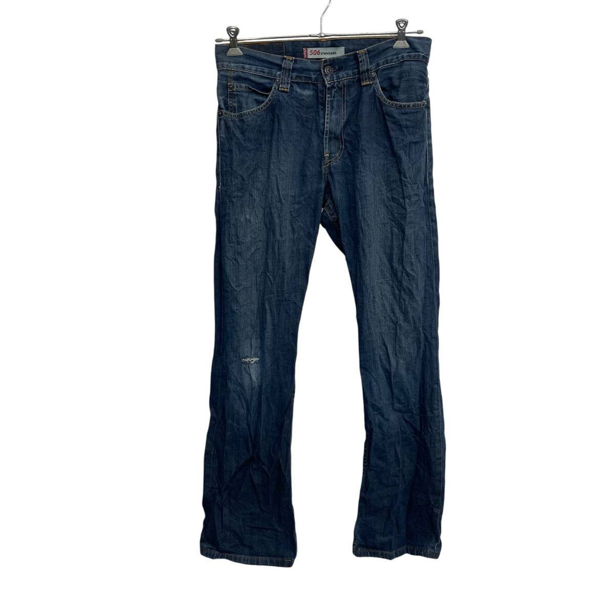 【中古】【古着】 Levi's 506 デニムパンツ W32 ブルー リーバイス ジップアップ ジーンズ アメカジ カジュアル 古着卸 アメリカ仕入 2507-73