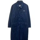 【中古】【古着】 U.S.NAVY 長袖 つなぎ 44S ネイビー ユーエスネイビー ジップアップ オールインワン ワンポイント 刺繍 古着卸 アメリカ仕入 a707-5108