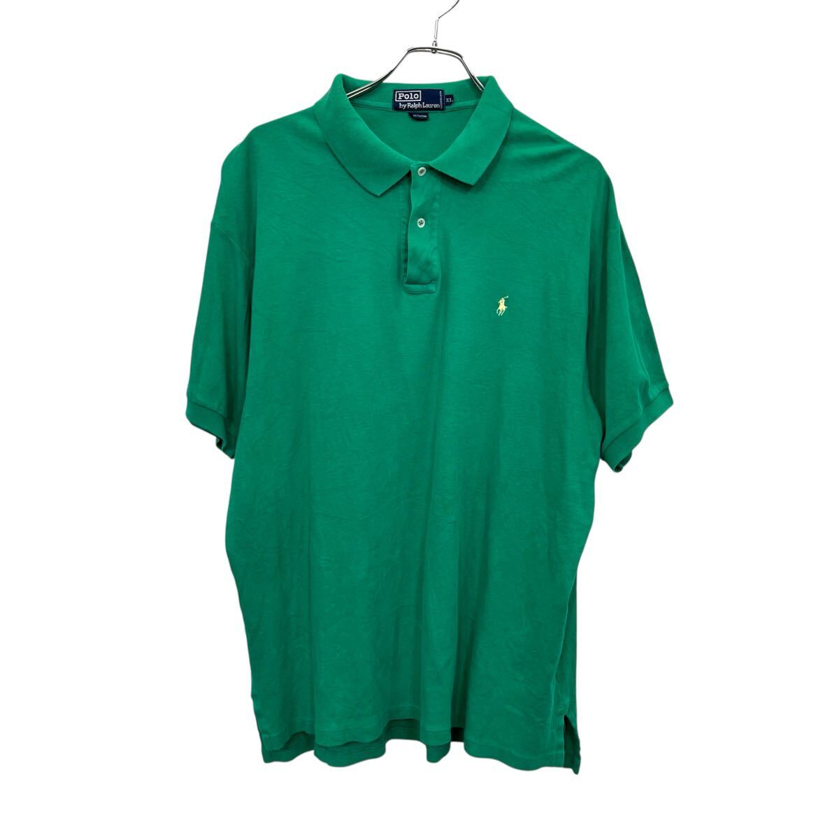 【中古】【古着】 Polo Ralph Lauren 半袖 ポロシャツ XL グリーン ポロラルフローレン ビッグサイズ 古着卸 アメリカ仕入 a707-5133
