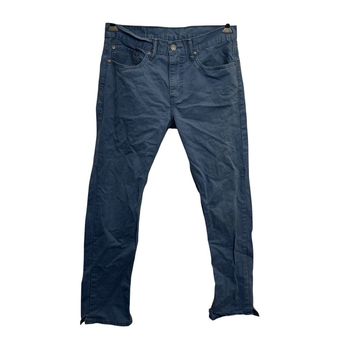 【中古】【古着】 Levi's 513 ワークパンツ W33 ブルー リーバイス ジップアップ カジュアル アメカジ ワーク コットン 古着卸 アメリカ仕入 2507-219