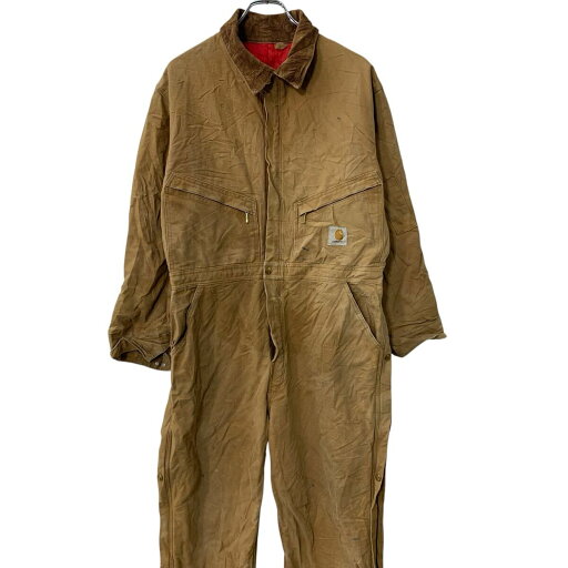 【中古】【古着】 Carhartt ダック 長袖 つなぎ XL〜 ベージュ カーハート ジップアップ オールインワン ワークウェア 作業着 古着卸 アメリカ仕入 a707-5340 【中古】【古着】 Carhartt ダック 長袖 つなぎ XL〜 ベージュ カーハート ジップアップ オールインワン ワークウェア 作業着 古着卸 アメリカ仕入 a707-5340