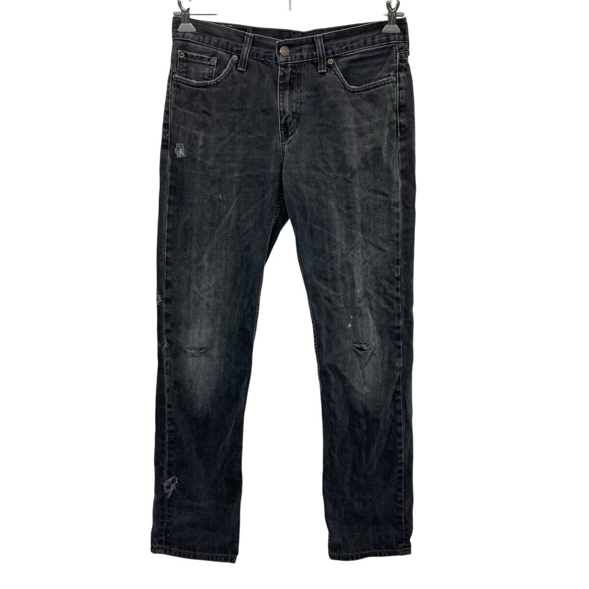 【中古】【古着】 Levi's 514 デニムパンツ W30 ブラック リーバイス ジップアップ メキシコ製 カジュアル ジーンズ 古着卸 アメリカ仕入 2507-291