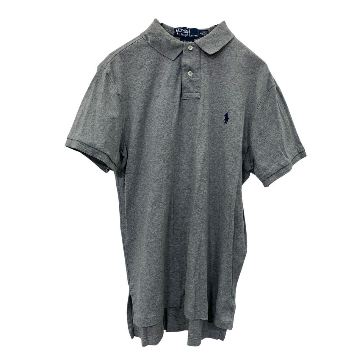 【中古】【古着】 Polo Ralph Lauren 半袖 ポロシャツ S グレー ポロラルフローレン 古着卸 アメリカ仕入 a707-5365