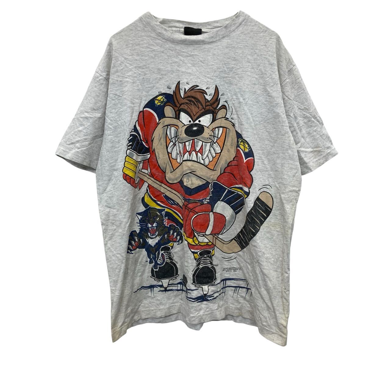  Changes 半袖 キャラクターTシャツ XL グレー 90's 90年代 ルーニーテューンズ 古着卸 アメリカ仕入 a707-5413