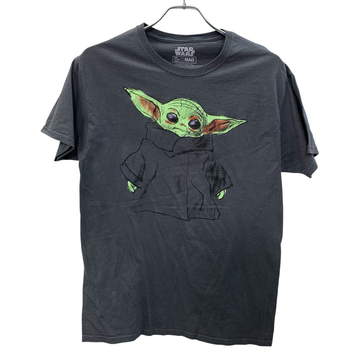 【中古】【古着】 MADENGINE 半袖 STARWARS プリント Tシャツ M グレー マッドエンジン 古着卸 アメリカ仕入 a707-5425