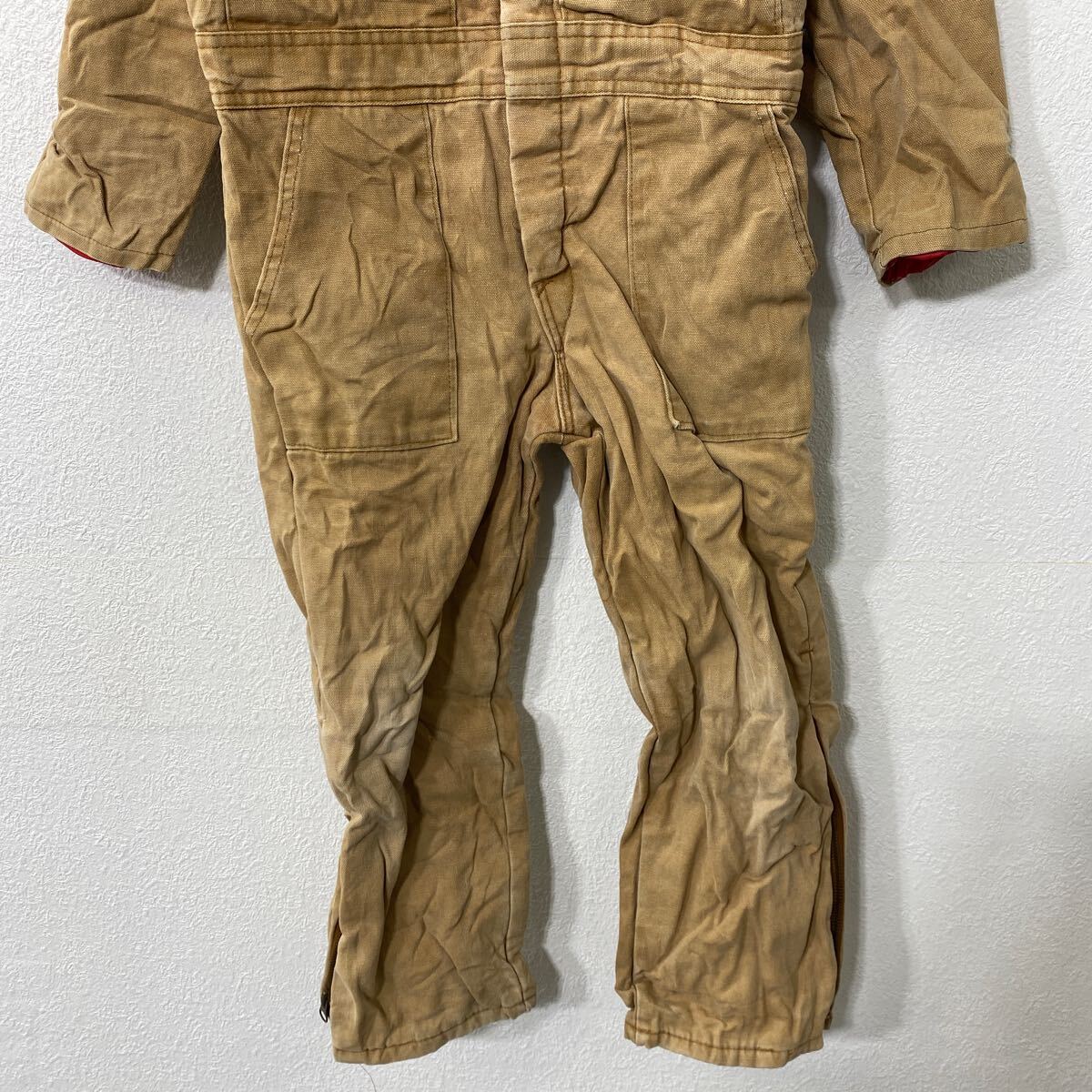 【中古】【古着】 Walls 中綿 ダック 長袖つなぎ キッズ W28 ブラウン ウォールズ ワークウェア オールインワン 古着卸 アメリカ仕入 a707-5455