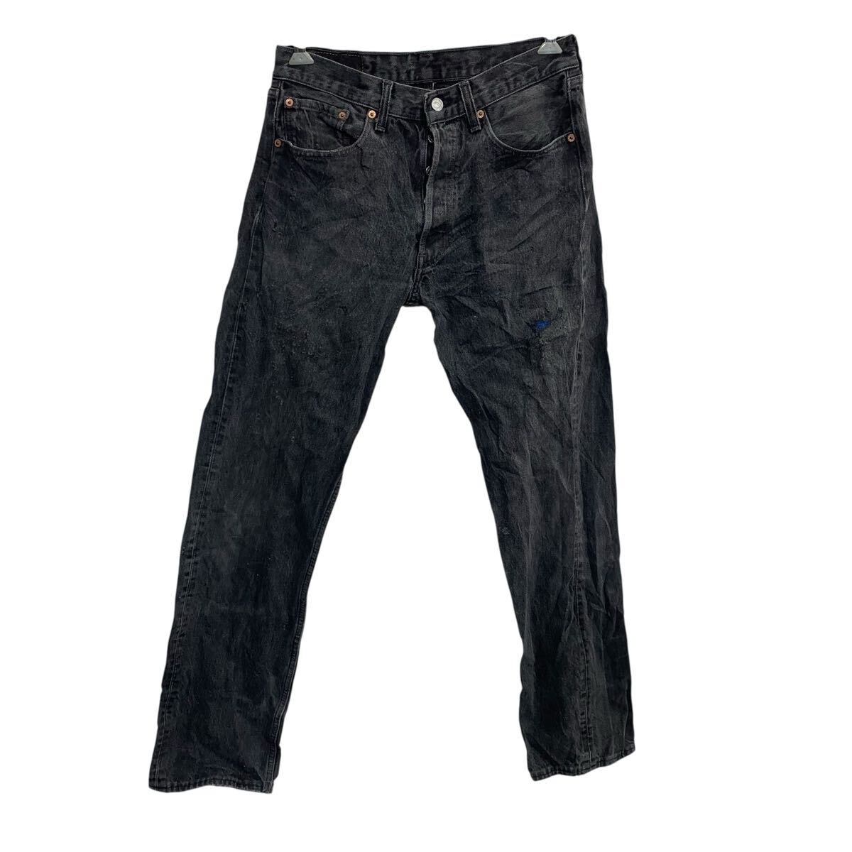 【中古】【古着】 Levi's 501 デニムパンツ W31 ブラック リーバイス ボタンフライ アメリカ製 ジーンズ アメカジ デニム 古着卸 アメリカ仕入 2507-340