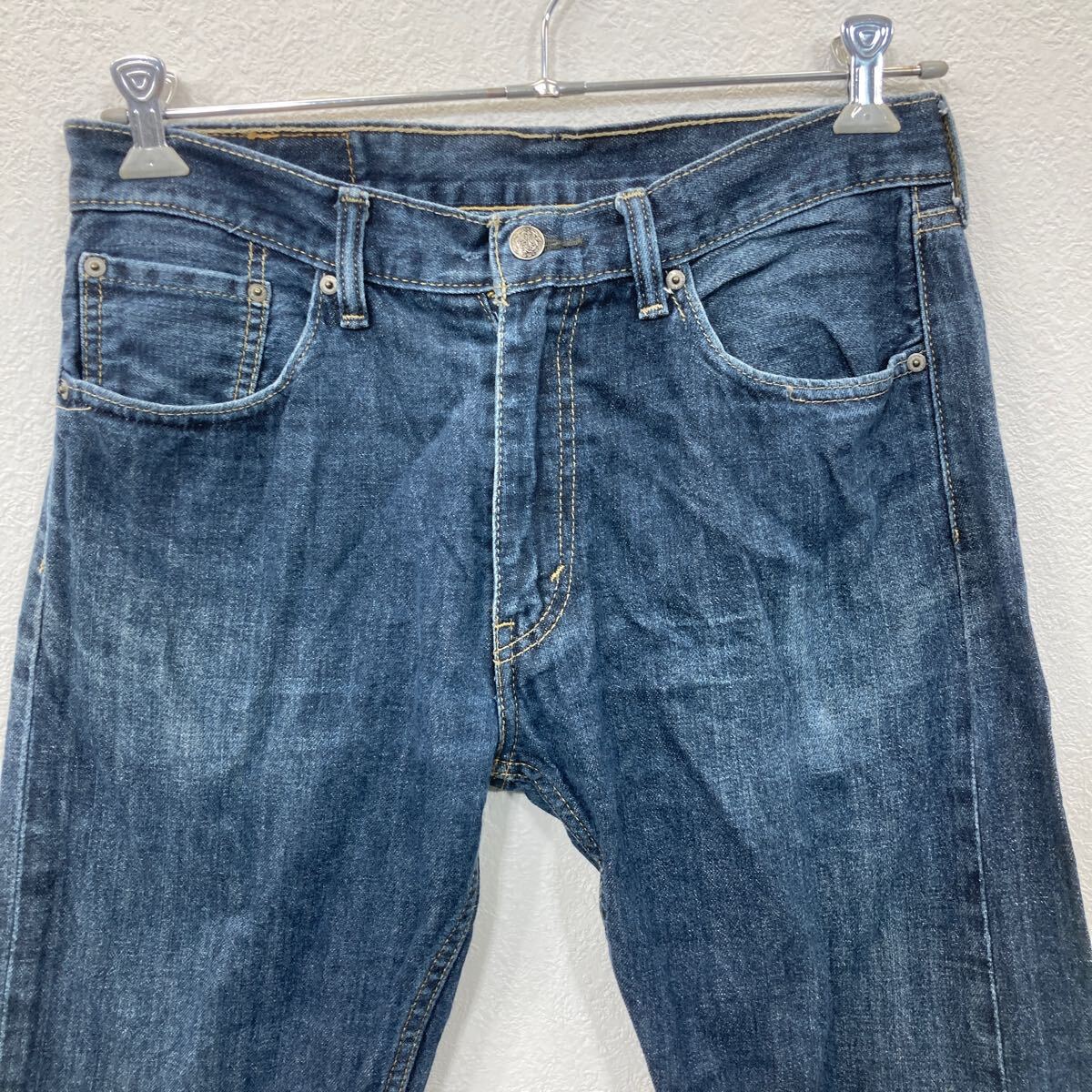 【中古】【古着】 Levi's 505 デニムパンツ W33 ブルー リーバイス ストレッチ ジップアップ 古着卸 アメリカ仕入 2507-408 2