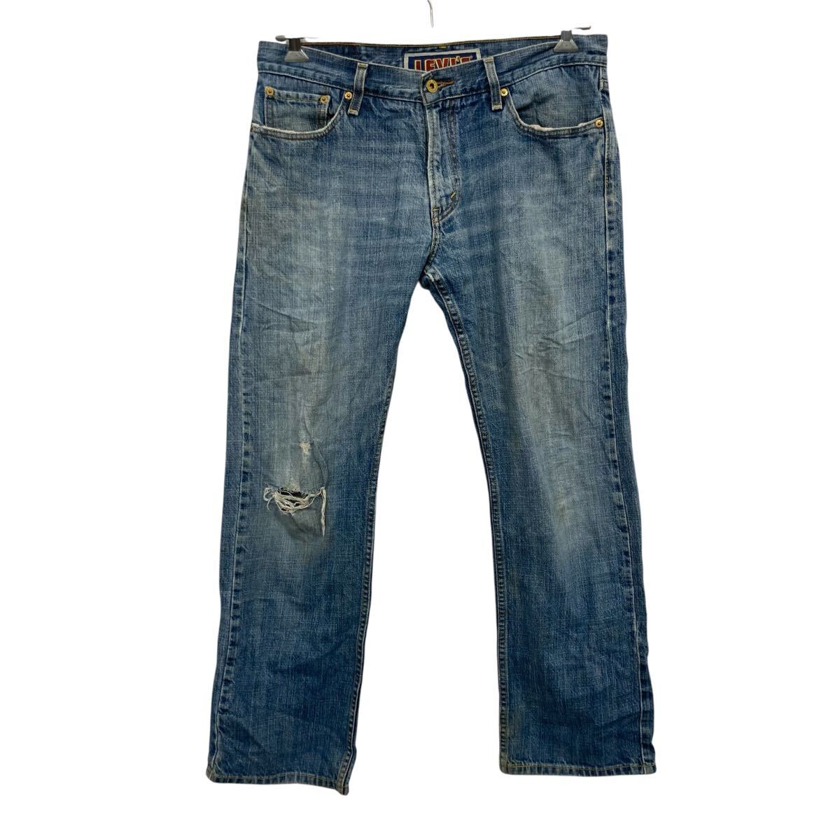 【中古】【古着】 Levi's 514 デニムパンツ W34 ブルー リーバイス ジップアップ ジーンズ アメカジ カジュアル 古着卸 アメリカ仕入 2507-425