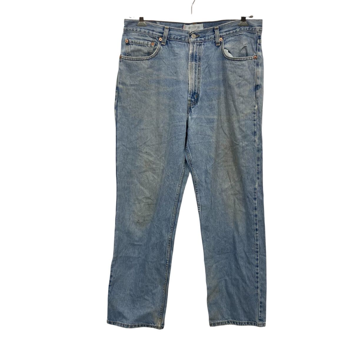 Rakuten - 【中古】【古着】 Levi's 550 デニムパンツ W36 ライトブルー リーバイス ジップアップ ジーンズ バギー カジュアル 古着卸 アメリカ仕入 2507-459
