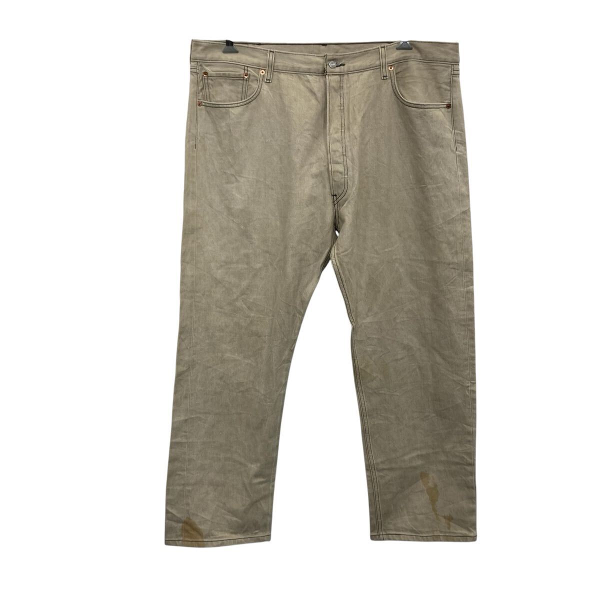 【中古】【古着】 Levi's 501xx デニムパンツ W44 ベージュ系 リーバイス ボタンフライ ビッグサイズ ジーンズ アメカジ 古着卸 アメリカ仕入 2507-462