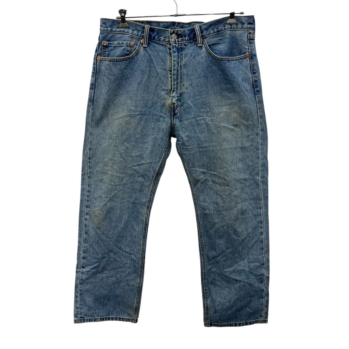 【中古】【古着】 Levi's 505 デニムパンツ W38 ブルー リーバイス ビッグサイズ ジップアップ ストレート 古着卸 アメリカ仕入 2507-495