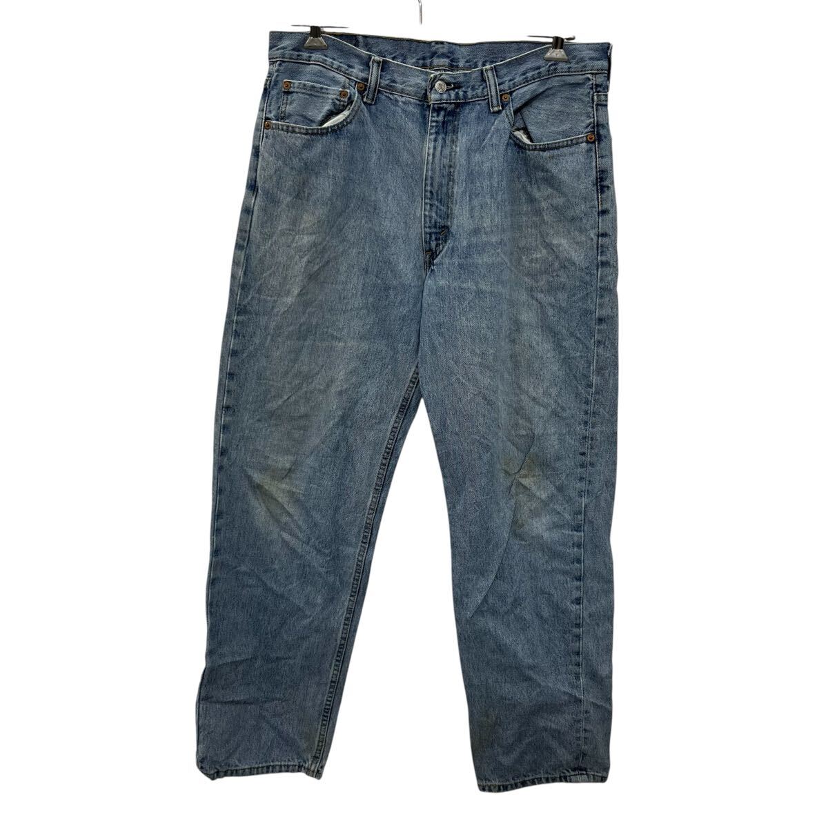 【中古】【古着】 Levi's 550 デニムパンツ W36 ライトブルー リーバイス メキシコ製 ビッグサイズ ジップアップ 古着卸 アメリカ仕入 2507-507