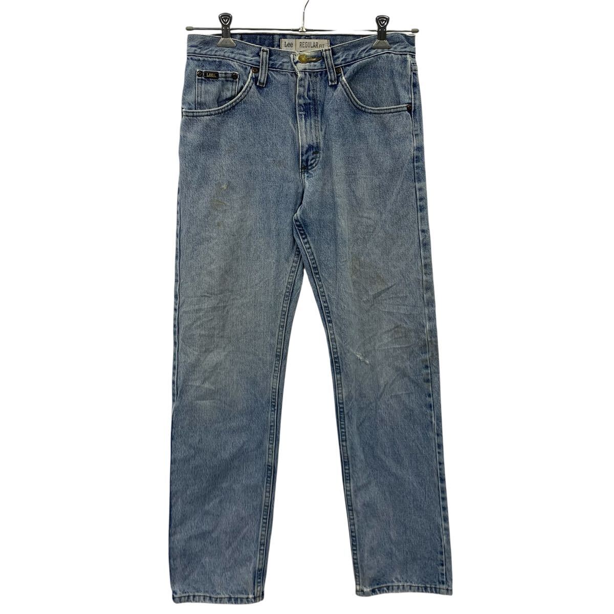 【中古】【古着】 Lee デニムパンツ W30 インディゴブルー リー ジップアップ レギュラーフィット アメカジ ジーンズ 古着卸 アメリカ仕入 2507-601