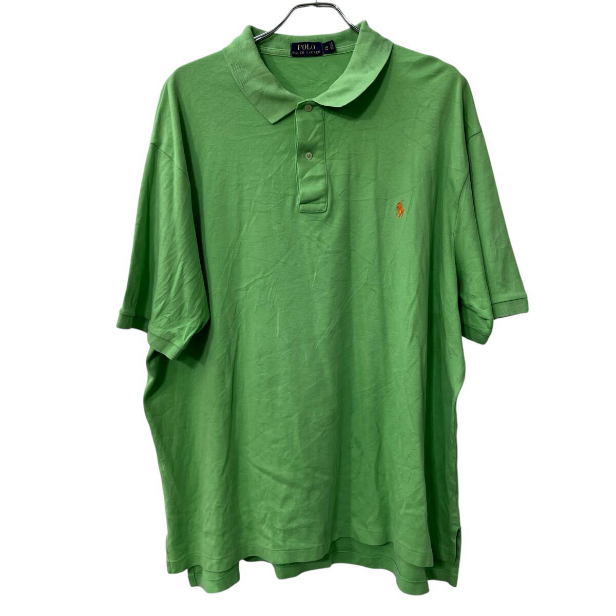 【中古】【古着】 POLO RALPH LAUREN 半袖 ポロシャツ 2XL グリーン ポロ ラルフローレン ビッグサイズ 古着卸 アメリカ仕入 a707-5706