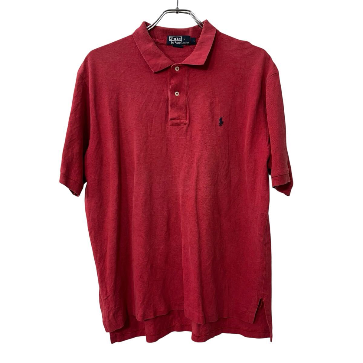 樂天商城 - 【中古】【古着】 POLO RALPH LAUREN 半袖 ポロシャツ L レッド ポロラルフローレン 鹿子 古着卸 アメリカ仕入 a707-5721