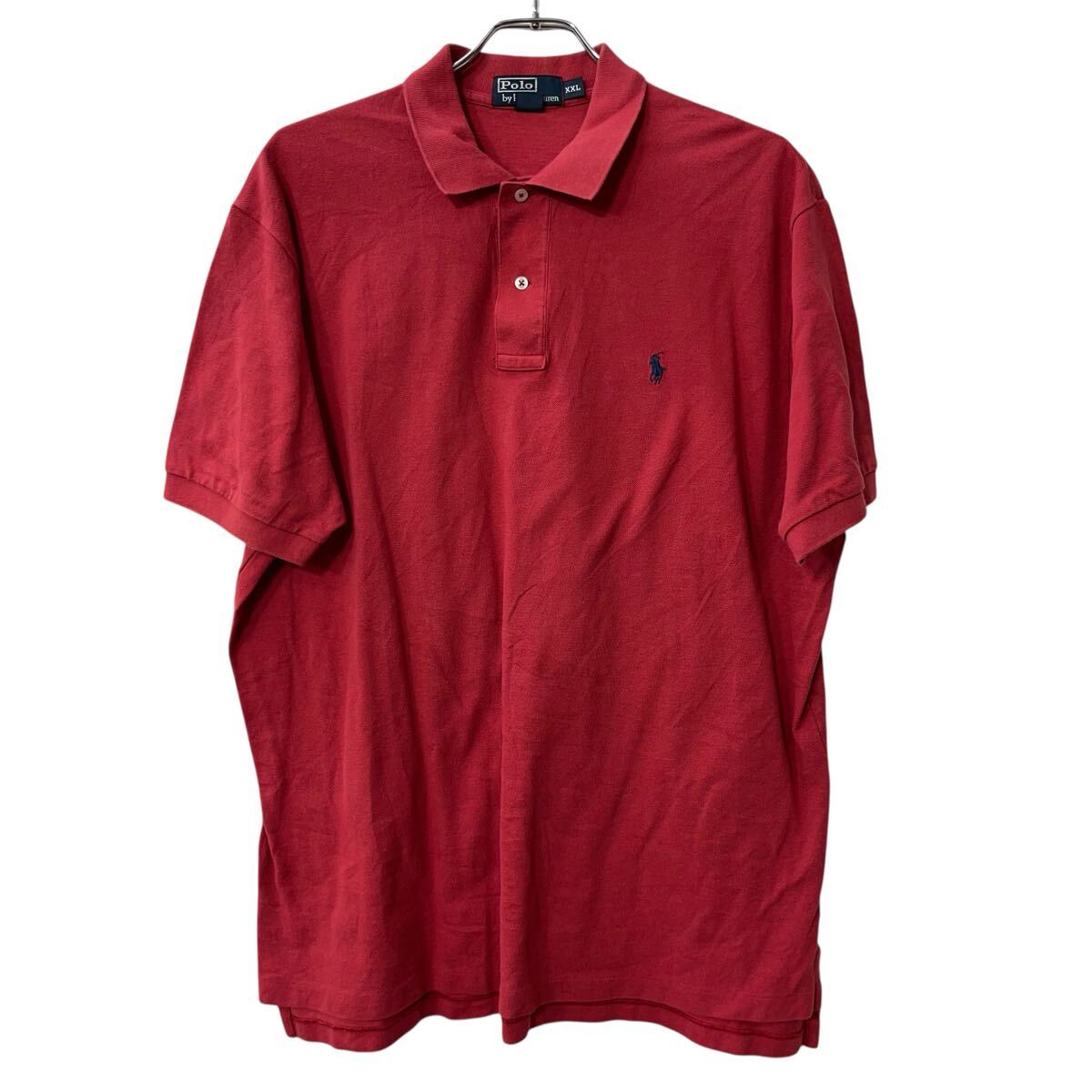 【中古】【古着】 POLO RALPH LAUREN 半袖 ポロシャツ 2XL レッド ポロ ラルフローレン ビッグサイズ 鹿子 古着卸 アメリカ仕入 a707-5742