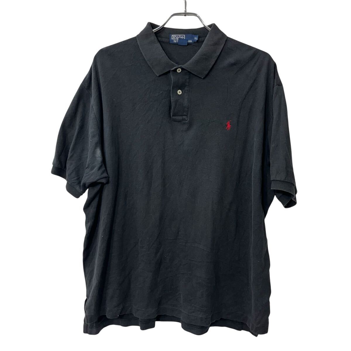 【中古】【古着】 POLO RALPH LAUREN 半袖 ポロシャツ XL ブラック ポロ ラルフローレン 古着卸 アメリカ仕入 a707-5744