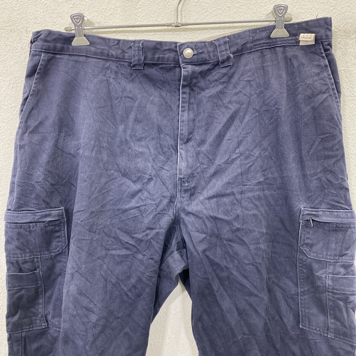 【中古】【古着】 Dickies ワークパンツ W44 ネイビー ディッキーズ ビッグサイズ カーゴパンツ 作業着 古着卸 アメリカ仕入 2507-671