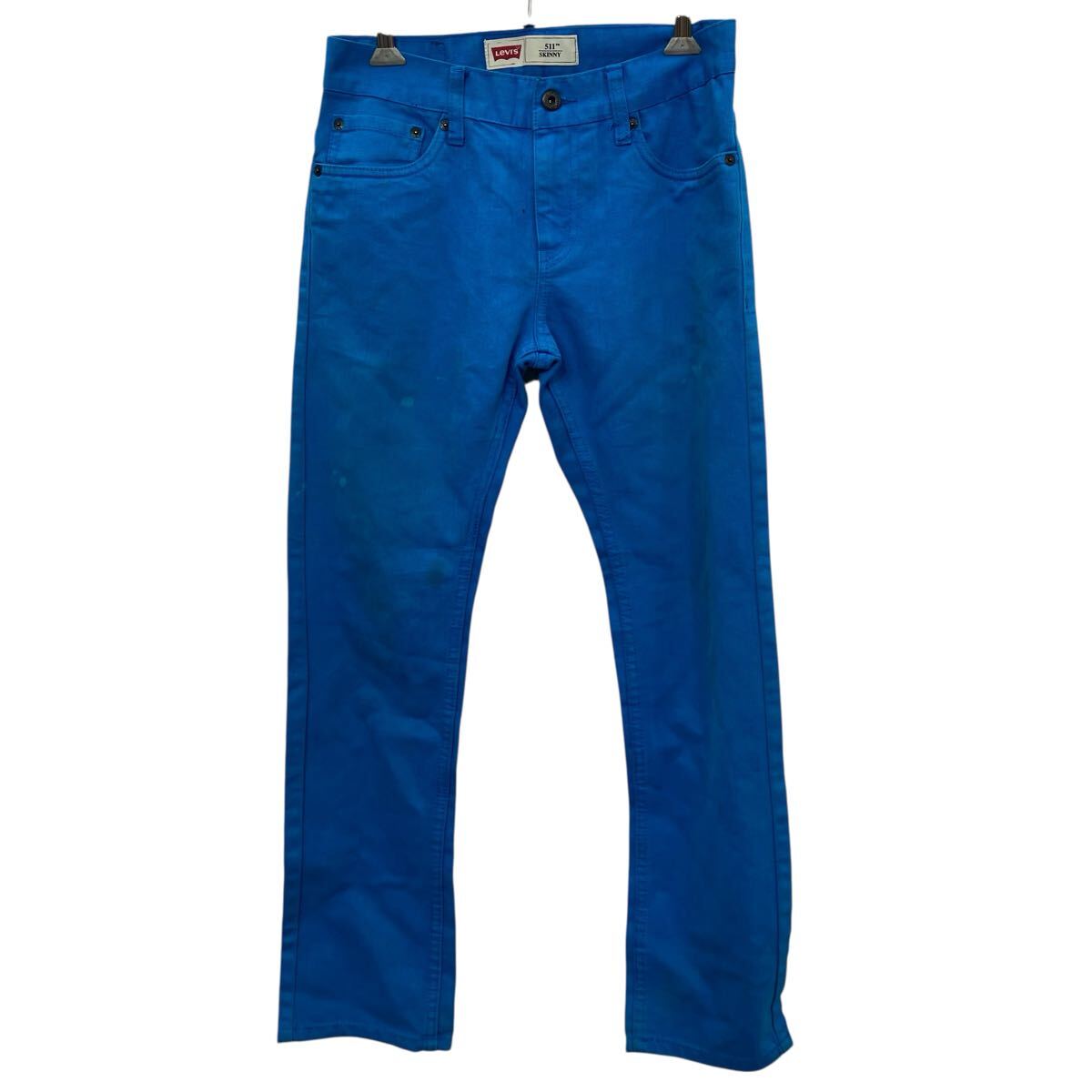 【中古】【古着】 Levi's 511 スキニー カラー デニムパンツ W27 ブルー リーバイス 古着卸 アメリカ仕入 2507-729