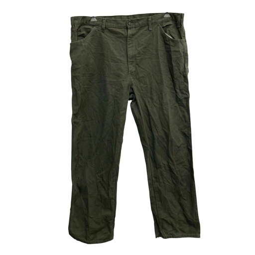 【中古】【古着】 Dickies ワークパンツ W44 カーキ ディッキーズ ジップアップ ビッグサイズ ダック ペインターパンツ 古着卸 アメリカ仕入 2508-129 【中古】【古着】 Dickies ワークパンツ W44 カーキ ディッキーズ ジップアップ ビッグサイズ ダック ペインターパンツ 古着卸 アメリカ仕入 2508-129